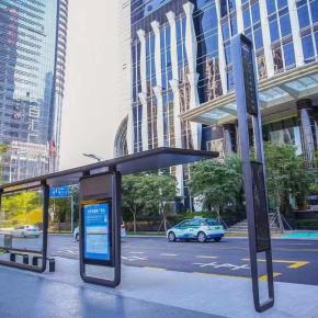  65inch Bus Stop Display in Xian city