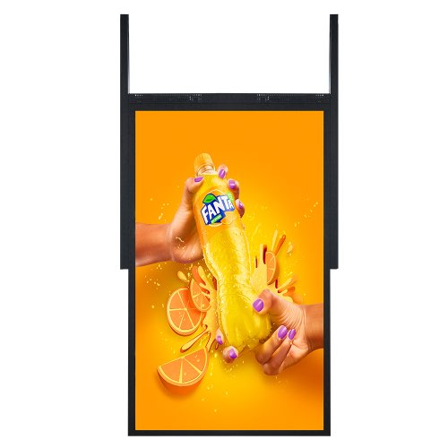 55inch Ceiling Mounted Full HD Window Facing Display
